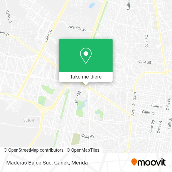 Maderas Bajce Suc. Canek map