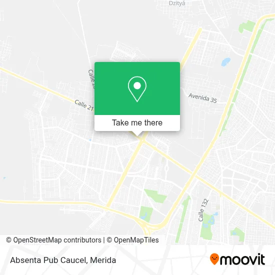 Absenta Pub Caucel map