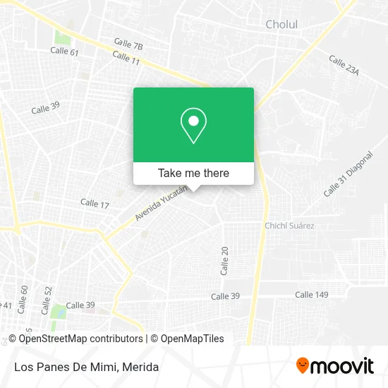 Los Panes De Mimi map