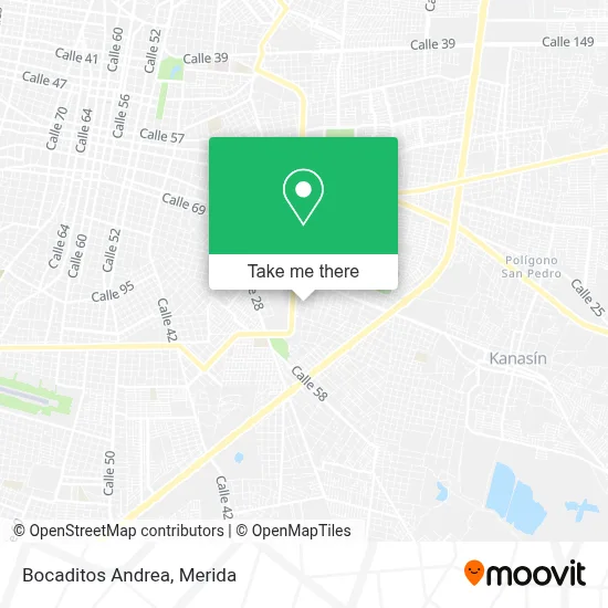 Bocaditos Andrea map