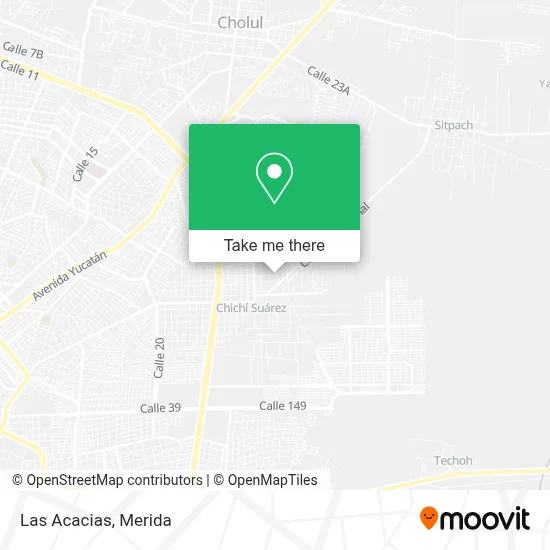 Las Acacias map