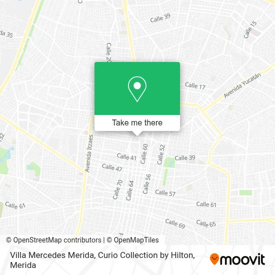 Villa Mercedes Merida, Curio Collection by Hilton map