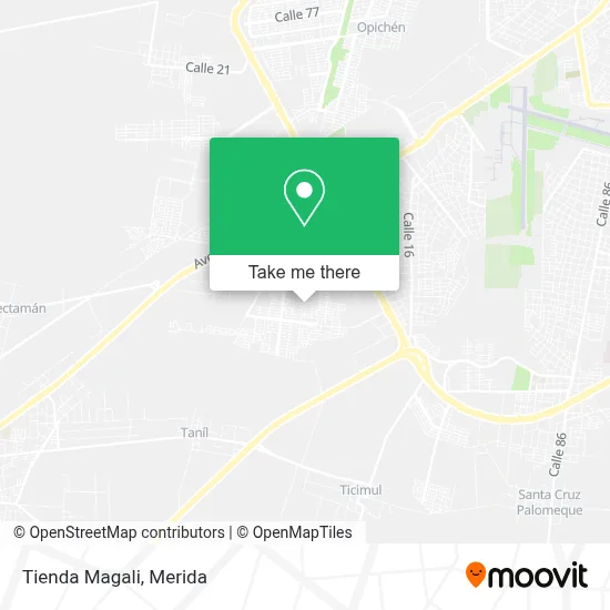 Tienda Magali map