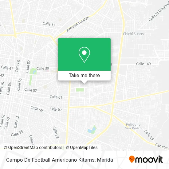 Campo De Football Americano Kitams map