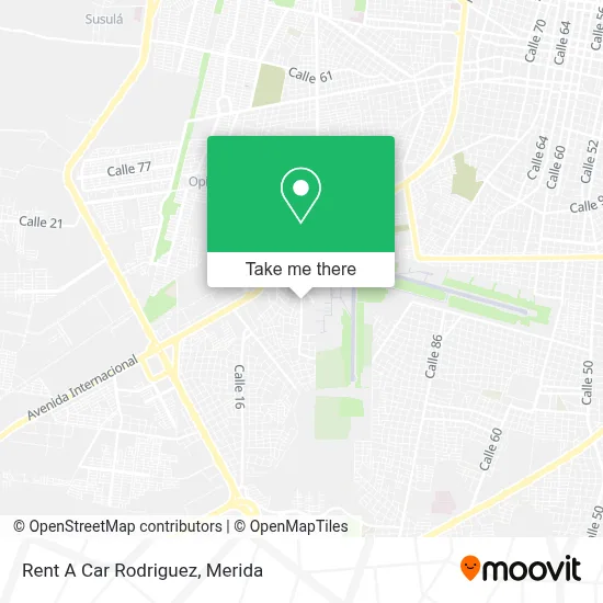 Rent A Car Rodriguez map