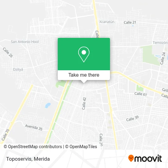 Toposervis map