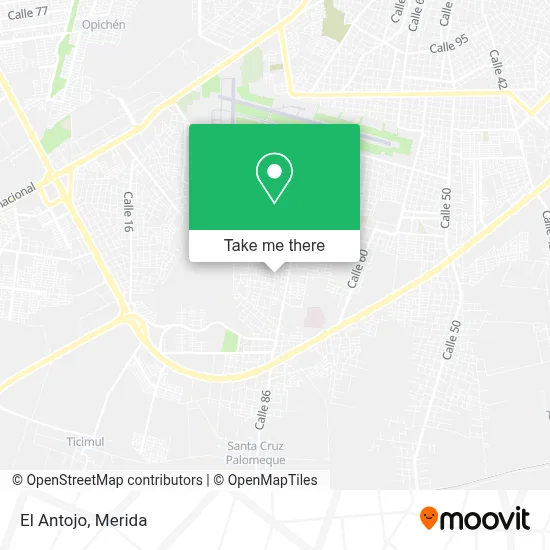 El Antojo map