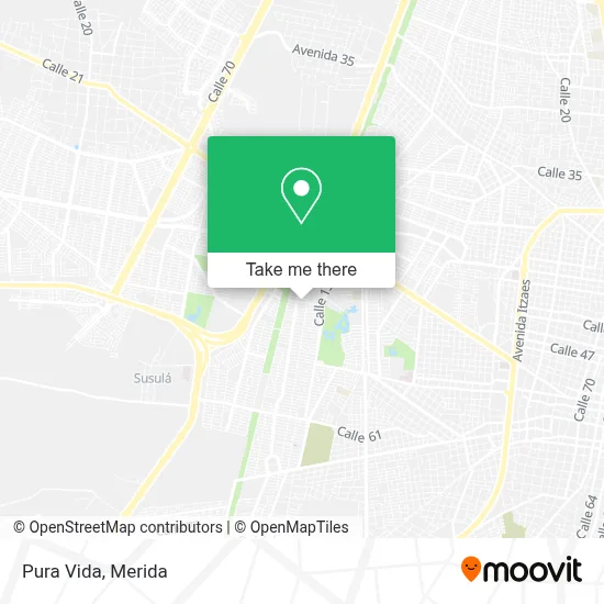 Pura Vida map