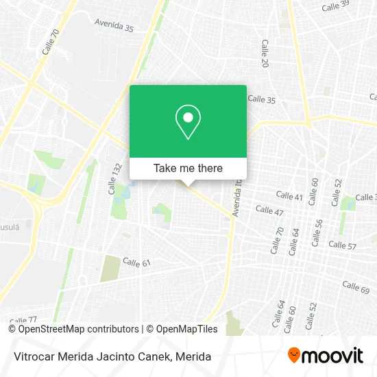 Vitrocar Merida Jacinto Canek map