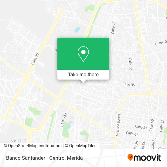 Banco Santander - Centro map