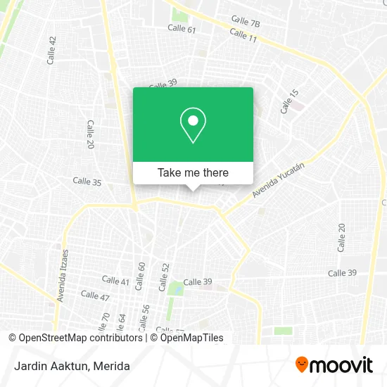 Jardin Aaktun map
