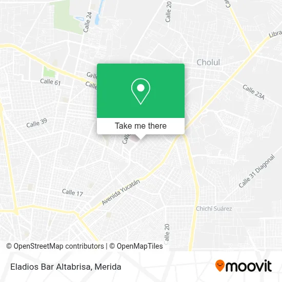 Eladios Bar Altabrisa map