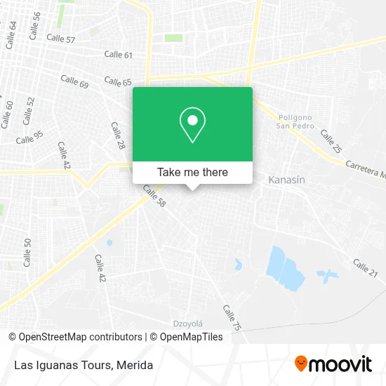 Las Iguanas Tours map