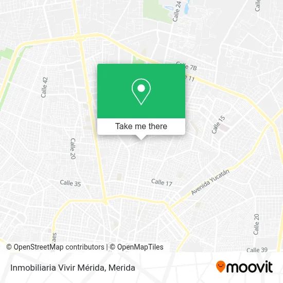 Inmobiliaria Vivir Mérida map