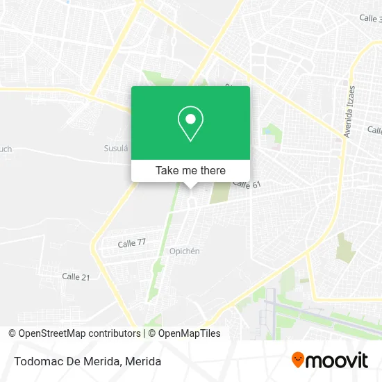 Todomac De Merida map
