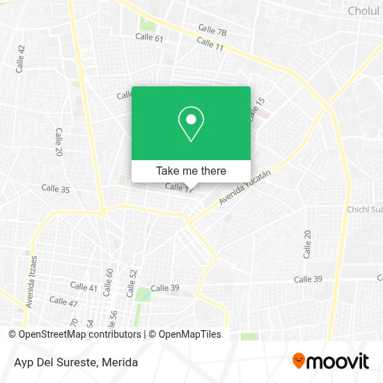 Ayp Del Sureste map