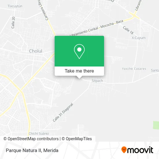 Parque Natura II map