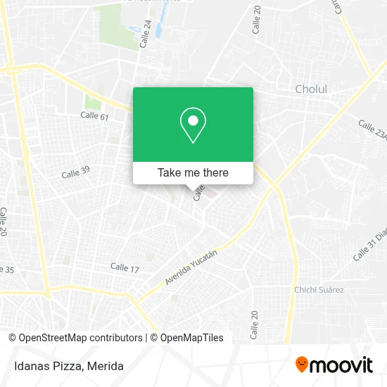 Idanas Pizza map