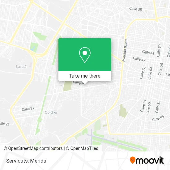 Servicats map