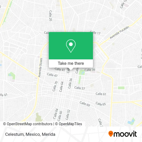 Celestum, Mexico map