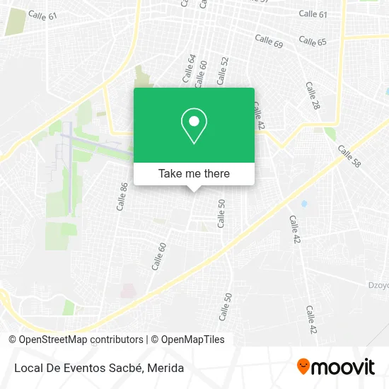 Local De Eventos Sacbé map