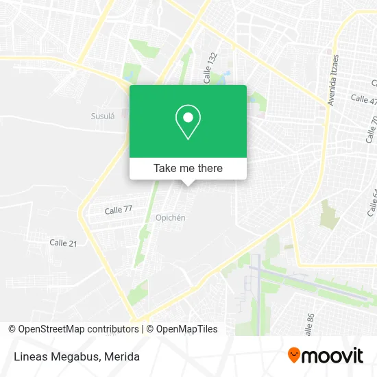 Lineas Megabus map