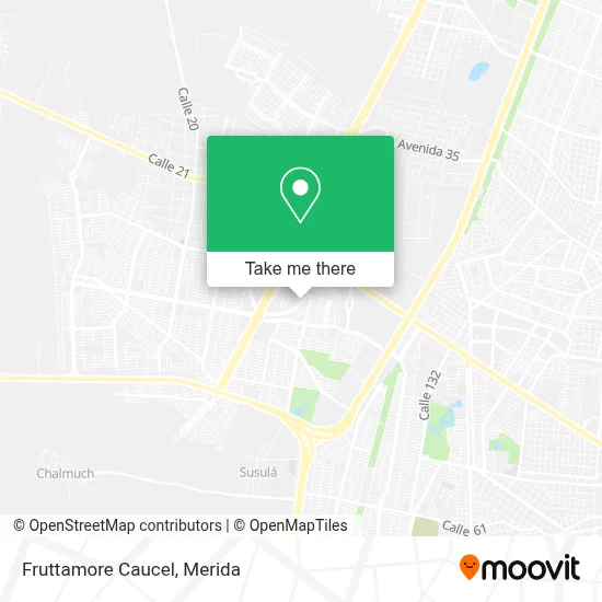 Fruttamore Caucel map
