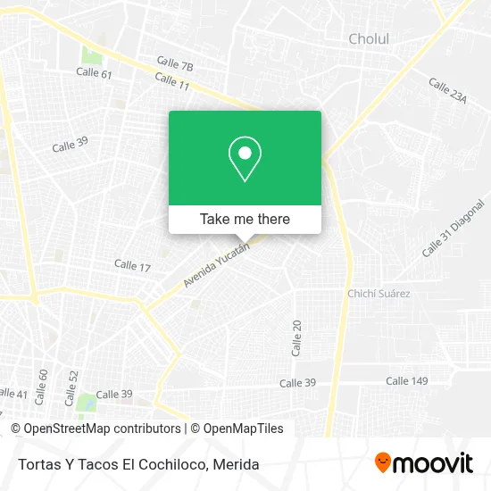 Tortas Y Tacos El Cochiloco map