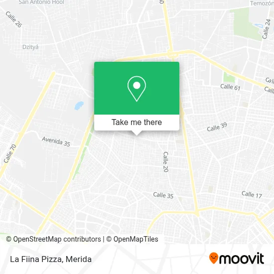 La Fiina Pizza map