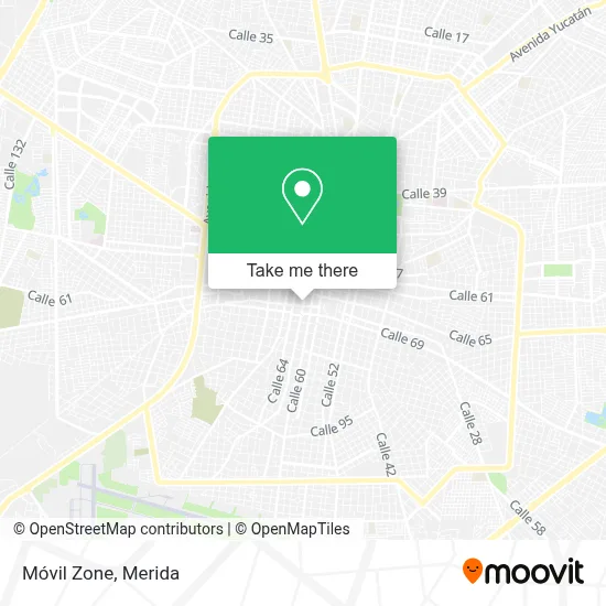 Móvil Zone map