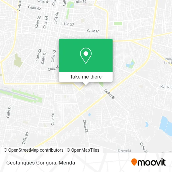 Geotanques Gongora map
