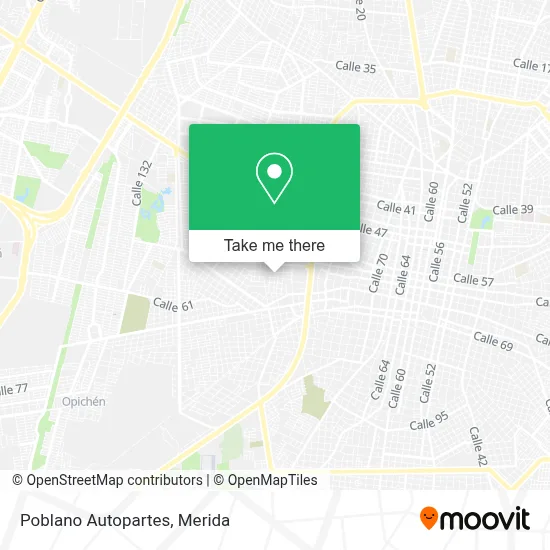 Poblano Autopartes map
