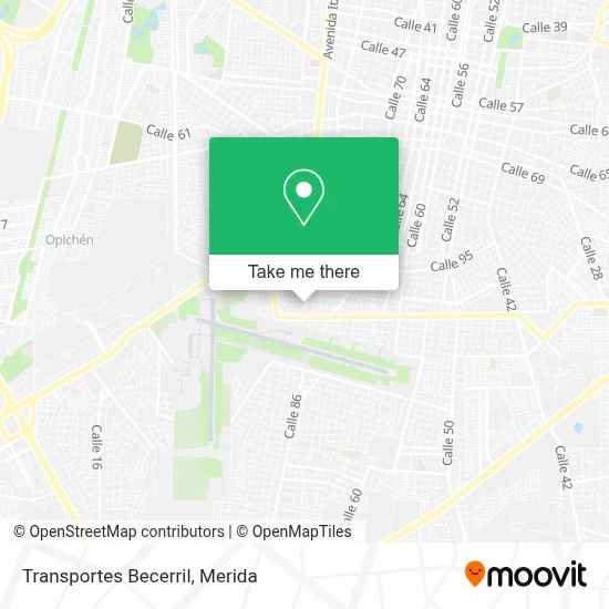 Transportes Becerril map