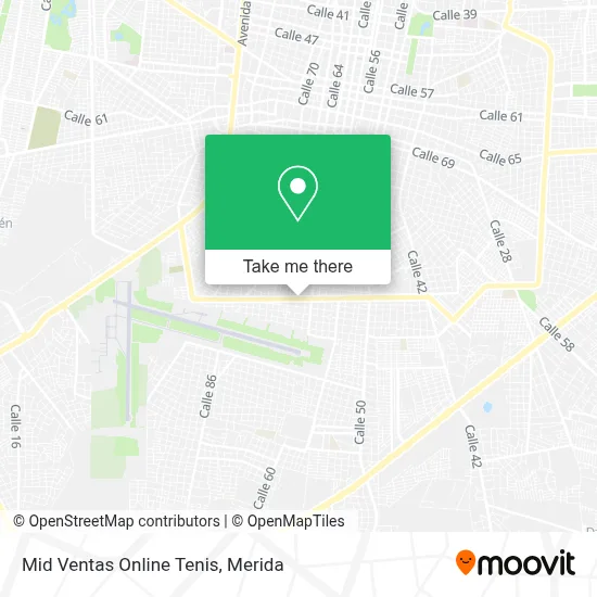 Mid Ventas Online Tenis map