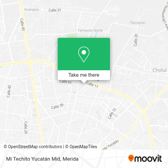 Mi Techito Yucatán Mid map