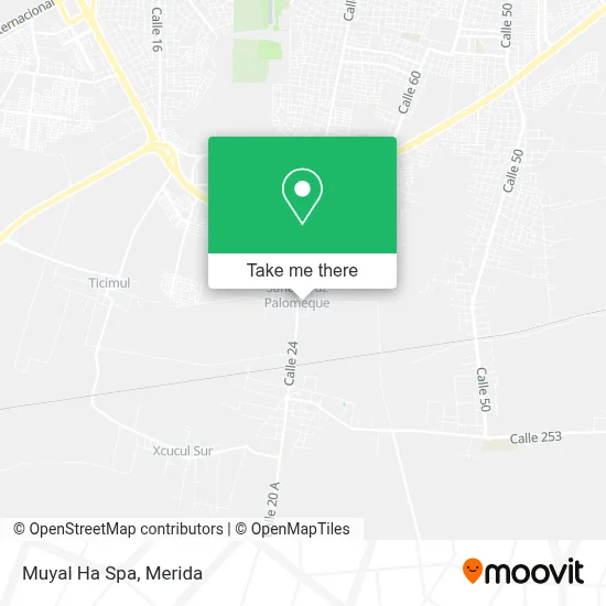Muyal Ha Spa map