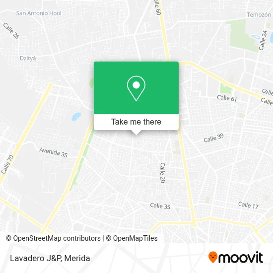 Lavadero J&P map