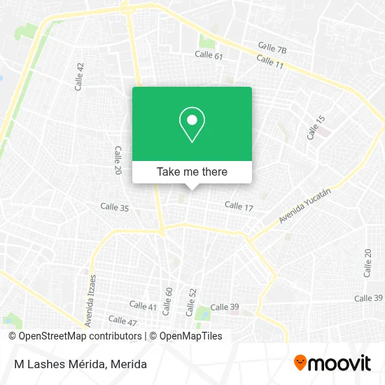 M Lashes Mérida map