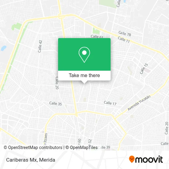 Cariberas Mx map