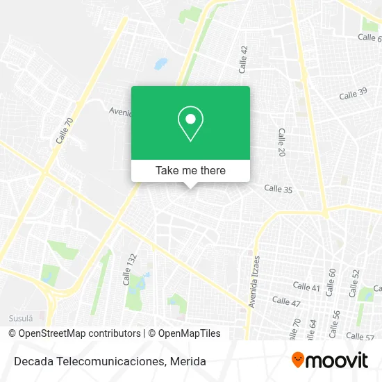 Decada Telecomunicaciones map