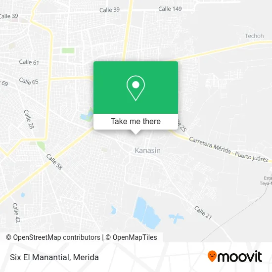 Six El Manantial map