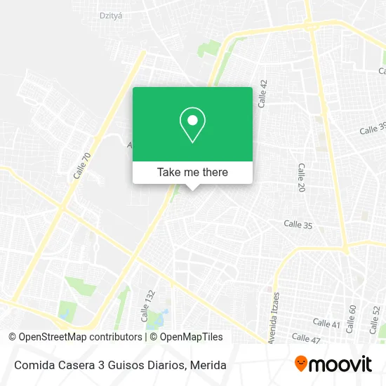 Comida Casera 3 Guisos Diarios map