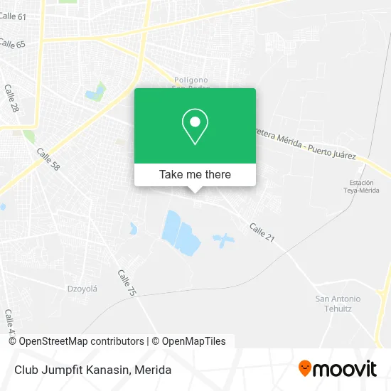 Club Jumpfit Kanasin map