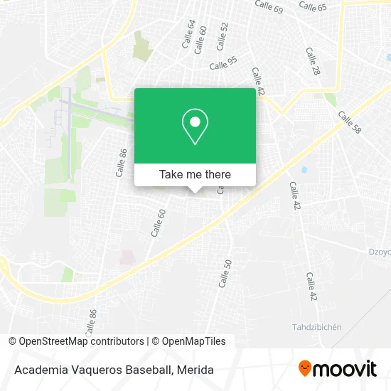 Academia Vaqueros Baseball map