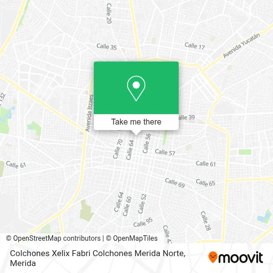 Colchones Xelix  Fabri Colchones Merida Norte map