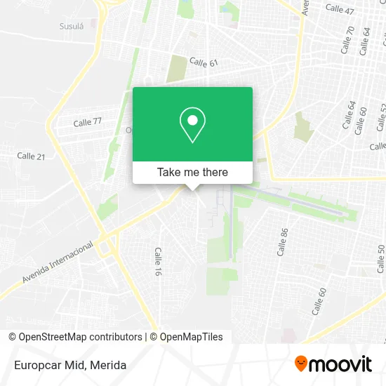 Europcar Mid map