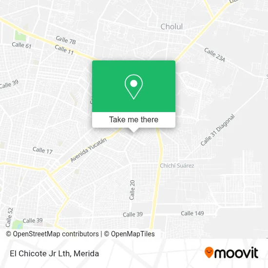 El Chicote Jr Lth map