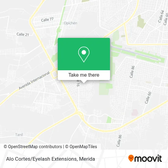 Alo Cortes/Eyelash Extensions map