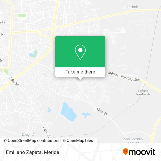 Emiliano Zapata map