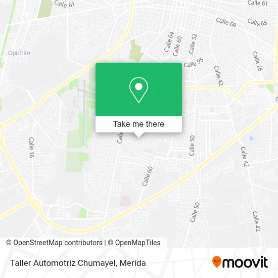 Taller Automotriz Chumayel map
